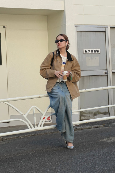 バイカラールーズブルゾン